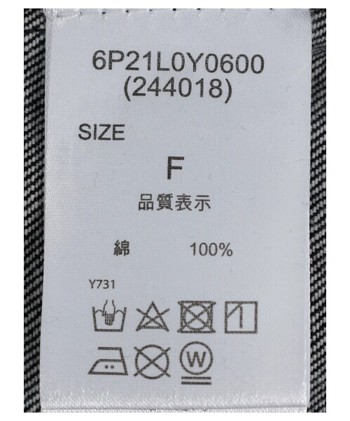 Green　Parks（グリーンパークス）の「・ELENCARE DUE ショートGジャン（ジャケット/アウター・ブラック/インディゴ/ミックス・F）」の16枚目の写真