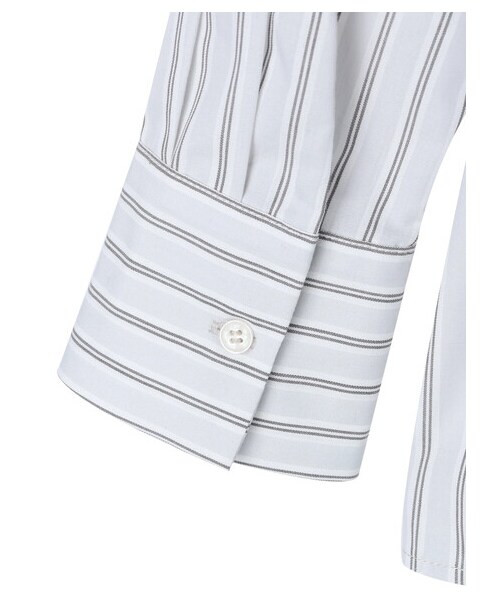 Green　Parks（グリーンパークス）の「スタンドフリルアソートブラウス（トップス・オフホワイト/グレー/ブルー・F）」の8枚目の写真