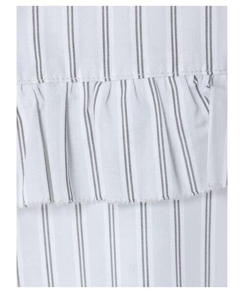 Green　Parks（グリーンパークス）の「スタンドフリルアソートブラウス（トップス・オフホワイト/グレー/ブルー・F）」の9枚目の写真