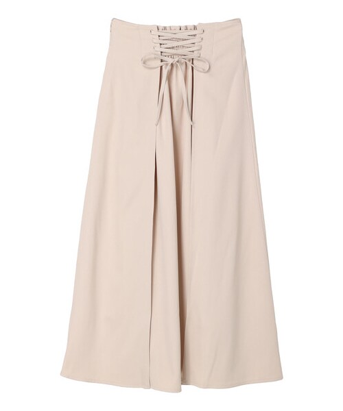 Green　Parks（グリーンパークス）の「・ELENCARE DUE バックレースアップスカート（スカート・ブラック/ライトベージュ/グリーン・F）」の3枚目の写真