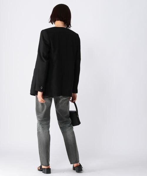 BARNYARDSTORM（バンヤードストーム）の「リネンライクオックスジャケット（ジャケット/アウター・レディース・オフホワイト11/ブラック19・S(0)/M(1)）」の11枚目の写真