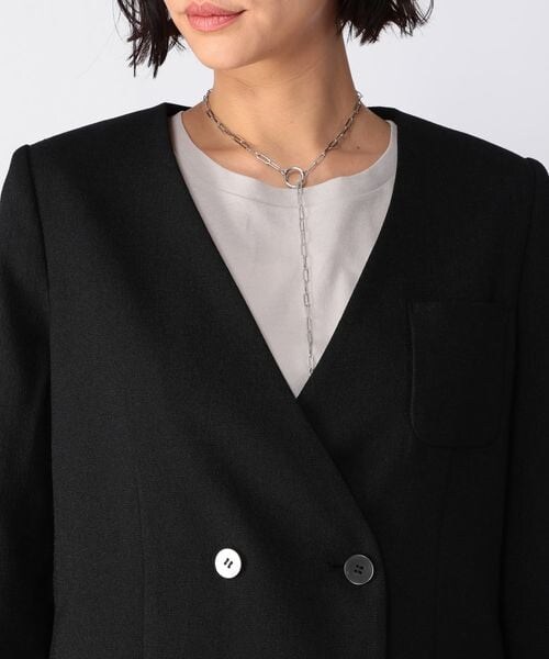 BARNYARDSTORM（バンヤードストーム）の「リネンライクオックスジャケット（ジャケット/アウター・レディース・オフホワイト11/ブラック19・S(0)/M(1)）」の17枚目の写真