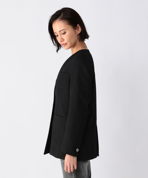 BARNYARDSTORM（バンヤードストーム）の「リネンライクオックスジャケット（ジャケット/アウター・レディース・オフホワイト11/ブラック19・S(0)/M(1)）」の15枚目の写真