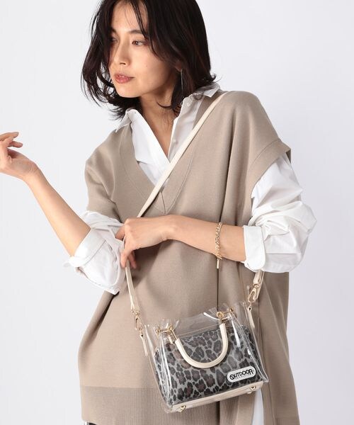 BARNYARDSTORM（バンヤードストーム）の「OUTDOOR PRODUCTS別注/PVCショルダー（バッグ・レディース・グレージュ(クロコ型押し)04/グレーレオパ15・FREE）」の2枚目の写真