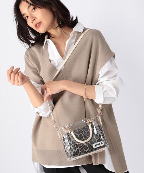 BARNYARDSTORM（バンヤードストーム）の「OUTDOOR PRODUCTS別注/PVCショルダー（バッグ・レディース・グレージュ(クロコ型押し)04/グレーレオパ15・FREE）」の5枚目の写真