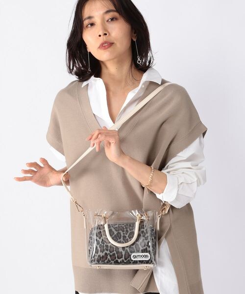 BARNYARDSTORM（バンヤードストーム）の「OUTDOOR PRODUCTS別注/PVCショルダー（バッグ・レディース・グレージュ(クロコ型押し)04/グレーレオパ15・FREE）」の4枚目の写真