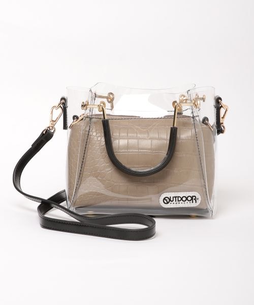 BARNYARDSTORM（バンヤードストーム）の「OUTDOOR PRODUCTS別注/PVCショルダー（バッグ・レディース・グレージュ(クロコ型押し)04/グレーレオパ15・FREE）」の6枚目の写真