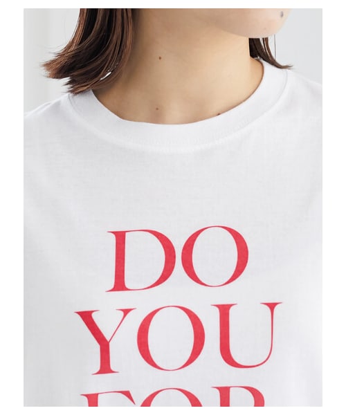 Green　Parks（グリーンパークス）の「【予約】■DO YOU FOR YOU ロゴTEE（トップス・オフホワイト・F）」の2枚目の写真