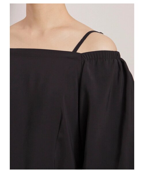 Green Parks(グリーンパークス)の「armonia.デザインショルダーワンピース(ワンピース/ドレス・ブラック/オレンジ/カーキ・F)」の8枚目の写真