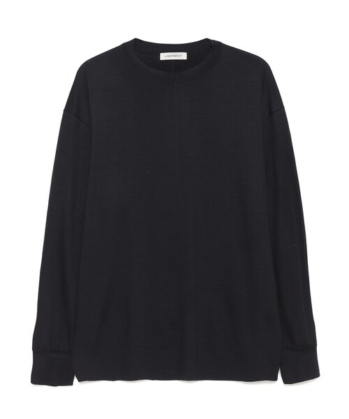 WRAPINKNOT（ラッピンノット）の「オンリーウール天竺ロングTシャツ（その他・メンズ・BLACK/01/MOCHA/21/R.NAVY/41・02/03）」の3枚目の写真
