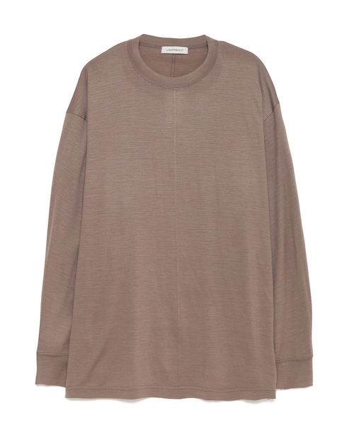 WRAPINKNOT（ラッピンノット）の「オンリーウール天竺ロングTシャツ（その他・メンズ・BLACK/01/MOCHA/21/R.NAVY/41・02/03）」の2枚目の写真