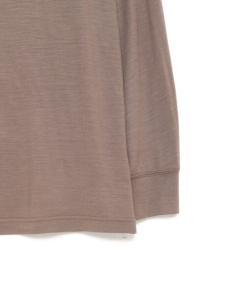 WRAPINKNOT（ラッピンノット）の「オンリーウール天竺ロングTシャツ（その他・メンズ・BLACK/01/MOCHA/21/R.NAVY/41・02/03）」の5枚目の写真