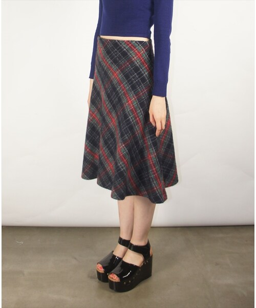 made in HEAVEN(メイドインヘブン)の「made in HEAVEN(スカート・レディース・ネイビー/ホワイト・0/1)」の6枚目の写真