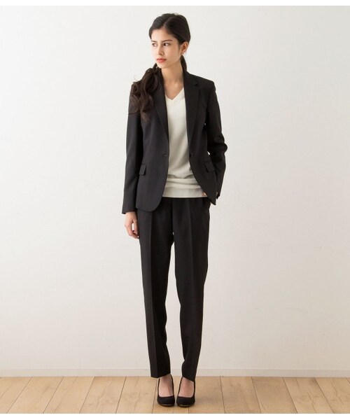 LE JUN（ルジュン）の「SUPER100ギャバパンツ（パンツ・レディース・ブラック/グレー/ネイビー・S/M）」の11枚目の写真