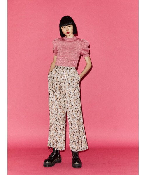 jouetie（ジュエティ）の「パワショルリブニット（ニット/セーター・ミックス/パープル/アイスブルー/ピンク/グリーン/ブラック・M）」の16枚目の写真