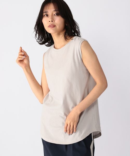 BARNYARDSTORM（バンヤードストーム）の「ドライタッチタンク（トップス・レディース・ホワイト10/グレージュ14/ブラック19/ブラウン50・S(0)/M(1)/(WEB限定) L(2)）」の2枚目の写真