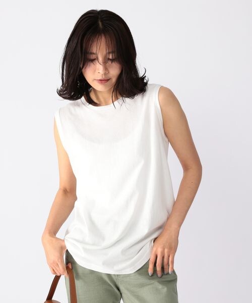 BARNYARDSTORM（バンヤードストーム）の「ドライタッチタンク（トップス・レディース・ホワイト10/グレージュ14/ブラック19/ブラウン50・S(0)/M(1)/(WEB限定) L(2)）」の8枚目の写真