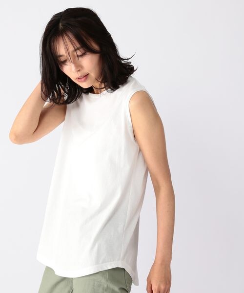 BARNYARDSTORM（バンヤードストーム）の「ドライタッチタンク（トップス・レディース・ホワイト10/グレージュ14/ブラック19/ブラウン50・S(0)/M(1)/(WEB限定) L(2)）」の9枚目の写真