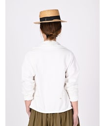 大幅お値下げ！45R でこぼこ天竺の908チロリアンカーディガン 45R（フォーティファイブアール）の「デコボコ天竺の908チロリアン