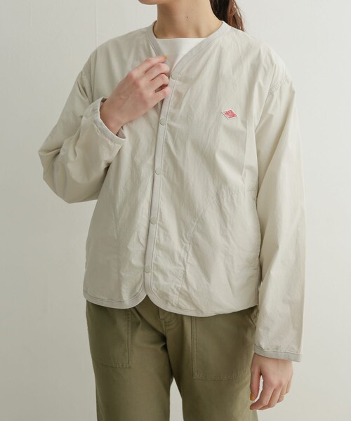 DANTON（ダントン）の「DANTON SHIRTS CARDIGAN（その他・レディース・BEIGE/LT.GREY/CHARCOAL・36）」の4枚目の写真