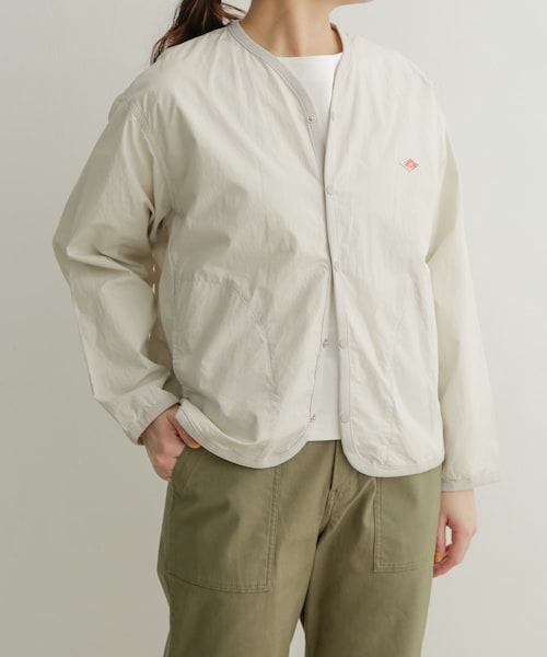 DANTON（ダントン）の「DANTON SHIRTS CARDIGAN（その他・レディース・BEIGE/LT.GREY/CHARCOAL・36）」の2枚目の写真