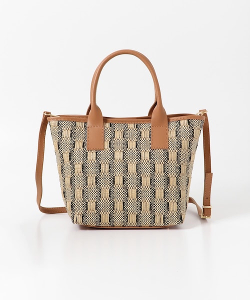 MARCO BIANCHINI(マルコビアンチーニ)の「MARCO BIANCHINI パイピング2wayショルダーバッグ(その他・レディース・キャメル/ブラック・-)」の1枚目の写真