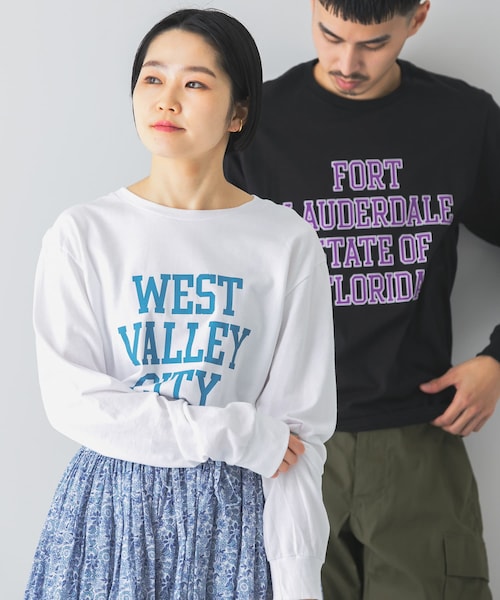 Russell Athletic（ラッセルアスレティック）の「『別注』RUSSELL ATHLETIC×DOORS ロゴプリントロングスリーブTシャツ（その他・メンズ・Ash/White/Black・M/L/XL）」の14枚目の写真