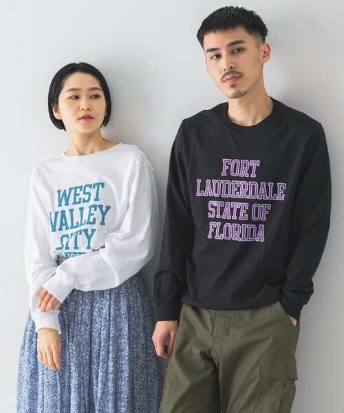 Russell Athletic（ラッセルアスレティック）の「『別注』RUSSELL ATHLETIC×DOORS ロゴプリントロングスリーブTシャツ（その他・メンズ・Ash/White/Black・M/L/XL）」の4枚目の写真