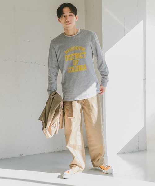 Russell Athletic（ラッセルアスレティック）の「『別注』RUSSELL ATHLETIC×DOORS ロゴプリントロングスリーブTシャツ（その他・メンズ・Ash/White/Black・M/L/XL）」の11枚目の写真