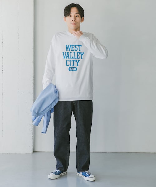 Russell Athletic（ラッセルアスレティック）の「『別注』RUSSELL ATHLETIC×DOORS ロゴプリントロングスリーブTシャツ（その他・メンズ・Ash/White/Black・M/L/XL）」の18枚目の写真