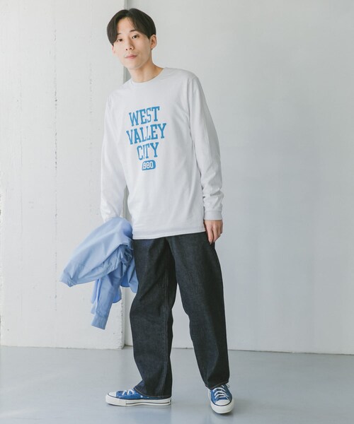 Russell Athletic（ラッセルアスレティック）の「『別注』RUSSELL ATHLETIC×DOORS ロゴプリントロングスリーブTシャツ（その他・メンズ・Ash/White/Black・M/L/XL）」の20枚目の写真