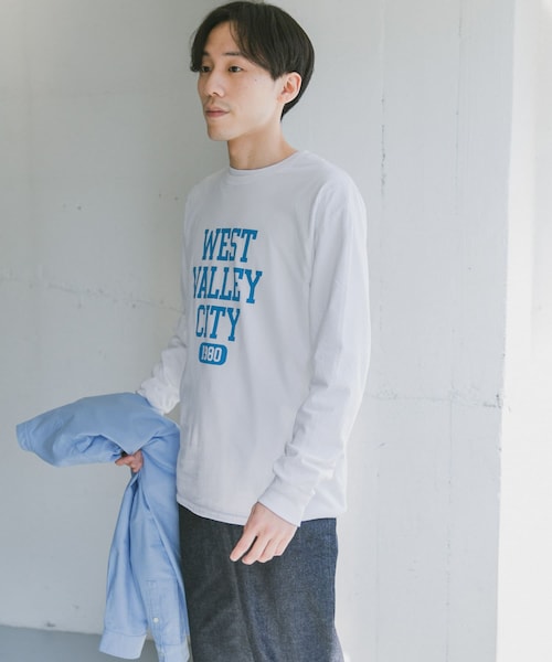 Russell Athletic（ラッセルアスレティック）の「『別注』RUSSELL ATHLETIC×DOORS ロゴプリントロングスリーブTシャツ（その他・メンズ・Ash/White/Black・M/L/XL）」の17枚目の写真