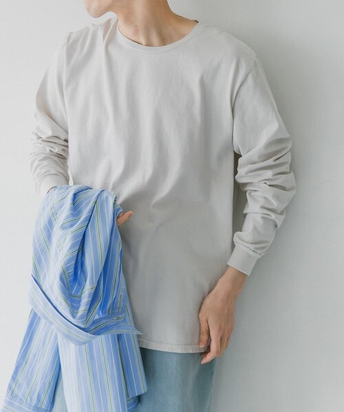 Russell Athletic（ラッセルアスレティック）の「『別注』RUSSELL ATHLETIC×DOORS オーバーダイロングスリーブTシャツ（その他・メンズ・Y.Green/Greige/Turquoise・L/XL）」の14枚目の写真