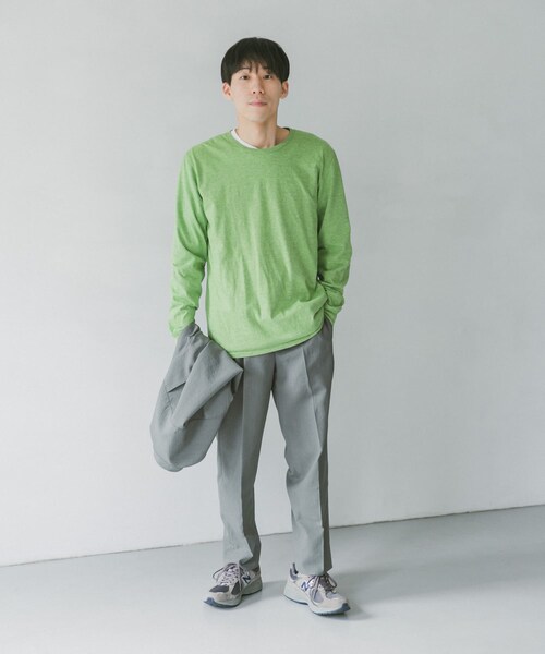 Russell Athletic（ラッセルアスレティック）の「『別注』RUSSELL ATHLETIC×DOORS オーバーダイロングスリーブTシャツ（その他・メンズ・Y.Green/Greige/Turquoise・L/XL）」の9枚目の写真