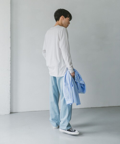 Russell Athletic（ラッセルアスレティック）の「『別注』RUSSELL ATHLETIC×DOORS オーバーダイロングスリーブTシャツ（その他・メンズ・Y.Green/Greige/Turquoise・L/XL）」の17枚目の写真