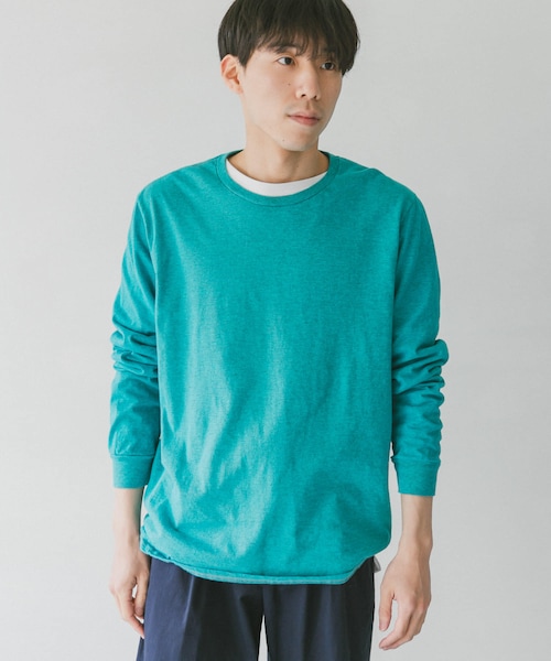 Russell Athletic（ラッセルアスレティック）の「『別注』RUSSELL ATHLETIC×DOORS オーバーダイロングスリーブTシャツ（その他・メンズ・Y.Green/Greige/Turquoise・L/XL）」の21枚目の写真