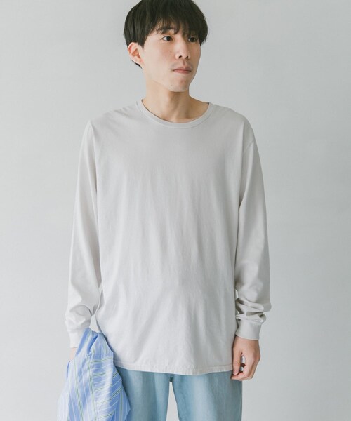 Russell Athletic（ラッセルアスレティック）の「『別注』RUSSELL ATHLETIC×DOORS オーバーダイロングスリーブTシャツ（その他・メンズ・Y.Green/Greige/Turquoise・L/XL）」の11枚目の写真