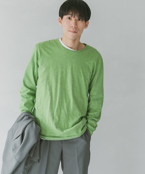 Russell Athletic（ラッセルアスレティック）の「『別注』RUSSELL ATHLETIC×DOORS オーバーダイロングスリーブTシャツ（その他・メンズ・Y.Green/Greige/Turquoise・L/XL）」の8枚目の写真