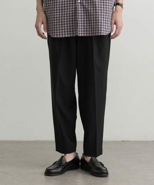 Scye Tropical Pleated Trousers