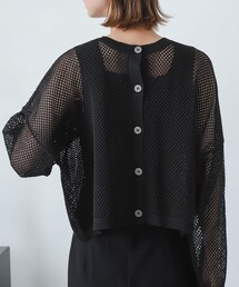 SENSE OF PLACE by URBAN RESEARCH（センスオブプレイスバイアーバンリサーチ）の「2WAYメッシュショートカーディガン（その他・レディース）」