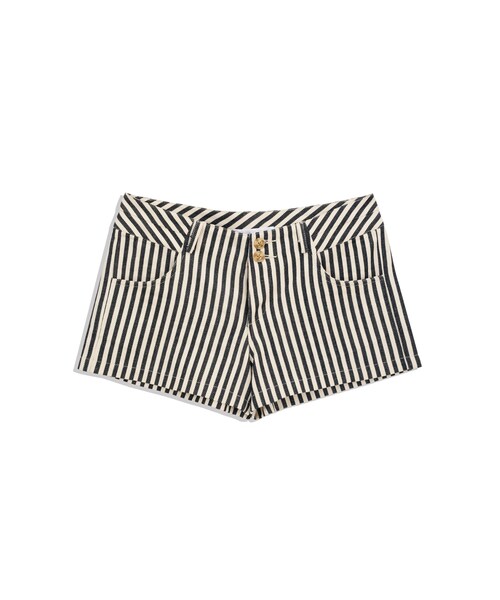 Life8（ライフエイト）の「英倫風簡約感直條紋短褲（パンツ・レディース・灰白條紋/黑白條紋・S/M/L/XL）」の8枚目の写真