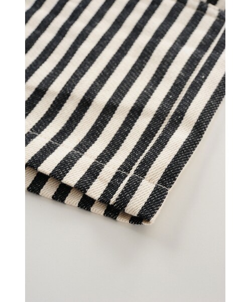 Life8（ライフエイト）の「英倫風簡約感直條紋短褲（パンツ・レディース・灰白條紋/黑白條紋・S/M/L/XL）」の17枚目の写真