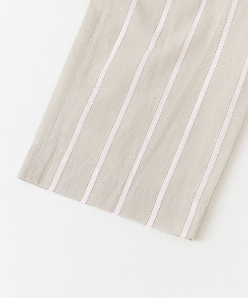 UNFIL（アンフィル）の「unfil striped cotton-voile wide leg trousers（その他・レディース・lgray×wh・0）」の3枚目の写真
