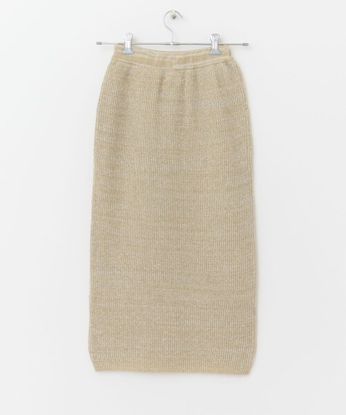 UNFIL（アンフィル）の「unfil organic hemp ribbed-knit skirt（その他・レディース・beigemix/blackmix・1）」の8枚目の写真