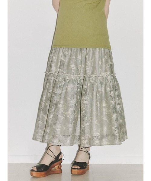 merry jenny（メリージェニー）の「fog lace sheer tiered skirt（スカート・ブラウン/ベージュ・F）」の22枚目の写真