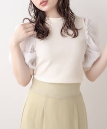 OLIVE des OLIVE | 袖異素材プルオーバー(Tシャツ/カットソー)