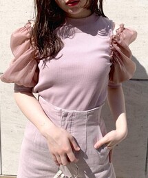 OLIVE des OLIVE | 袖異素材プルオーバー(Tシャツ/カットソー)