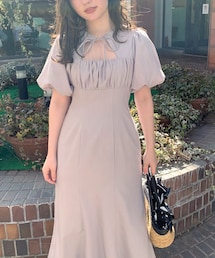 OLIVE des OLIVE | 魅力的レディ胸開きワンピース(ワンピース)