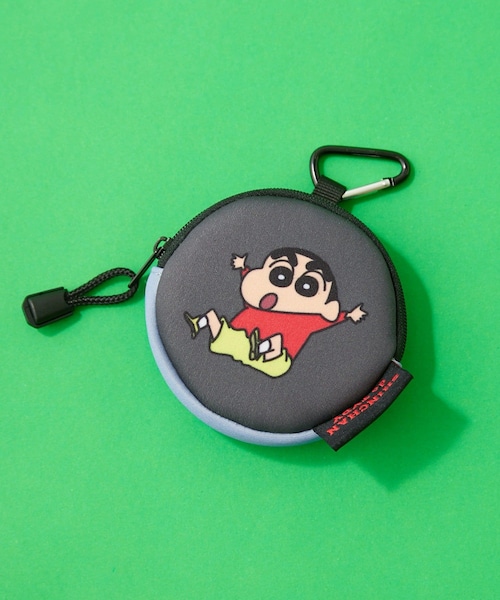 CIAOPANIC TYPY（チャオパニックティピー）の「【KIDS】【SHINCHAN de TYPY】カラビナ付きコインポーチ（その他小物・キッズ・サックスブルー/ネイビー/ピンク/カーキ/グレー/ブラック・ONE）」の2枚目の写真