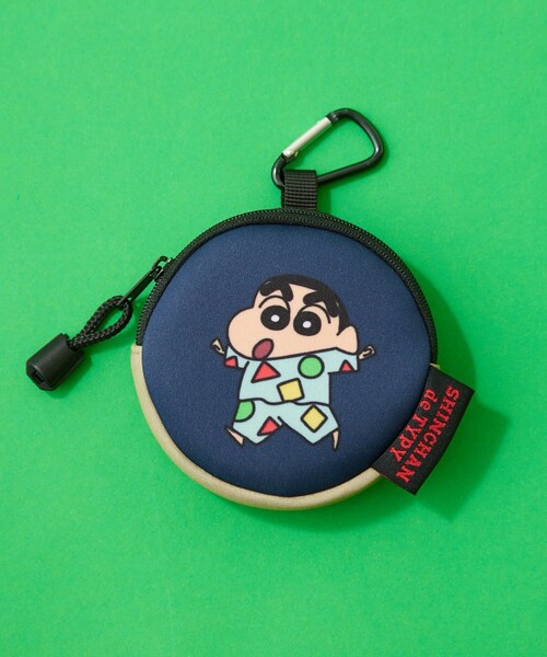 CIAOPANIC TYPY（チャオパニックティピー）の「【KIDS】【SHINCHAN de TYPY】カラビナ付きコインポーチ（その他小物・キッズ・サックスブルー/ネイビー/ピンク/カーキ/グレー/ブラック・ONE）」の3枚目の写真